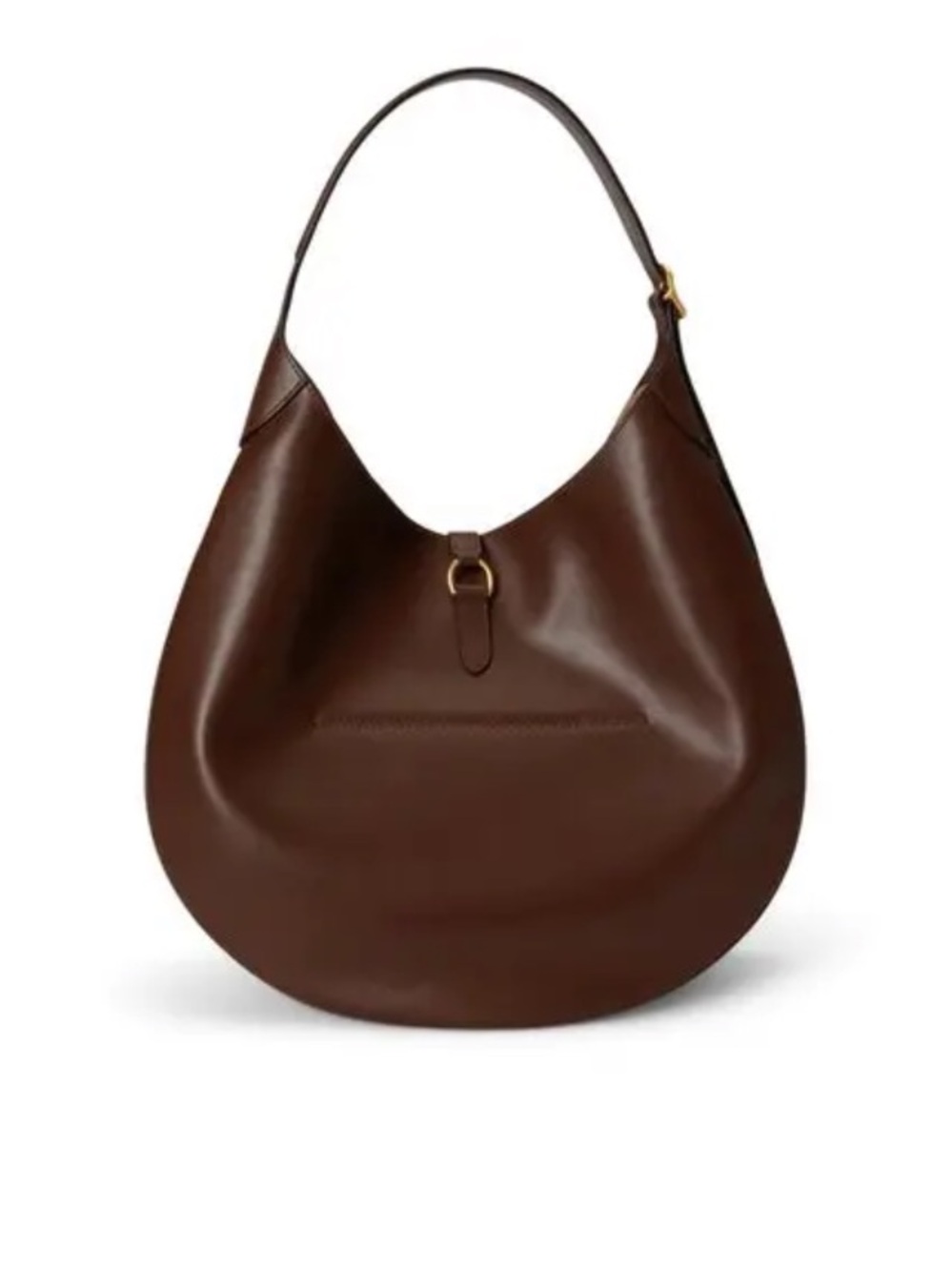 Ralph Lauren Polo ID Large Calfskin Shoulder Bag - Brown Leather - Picture 3 of 10